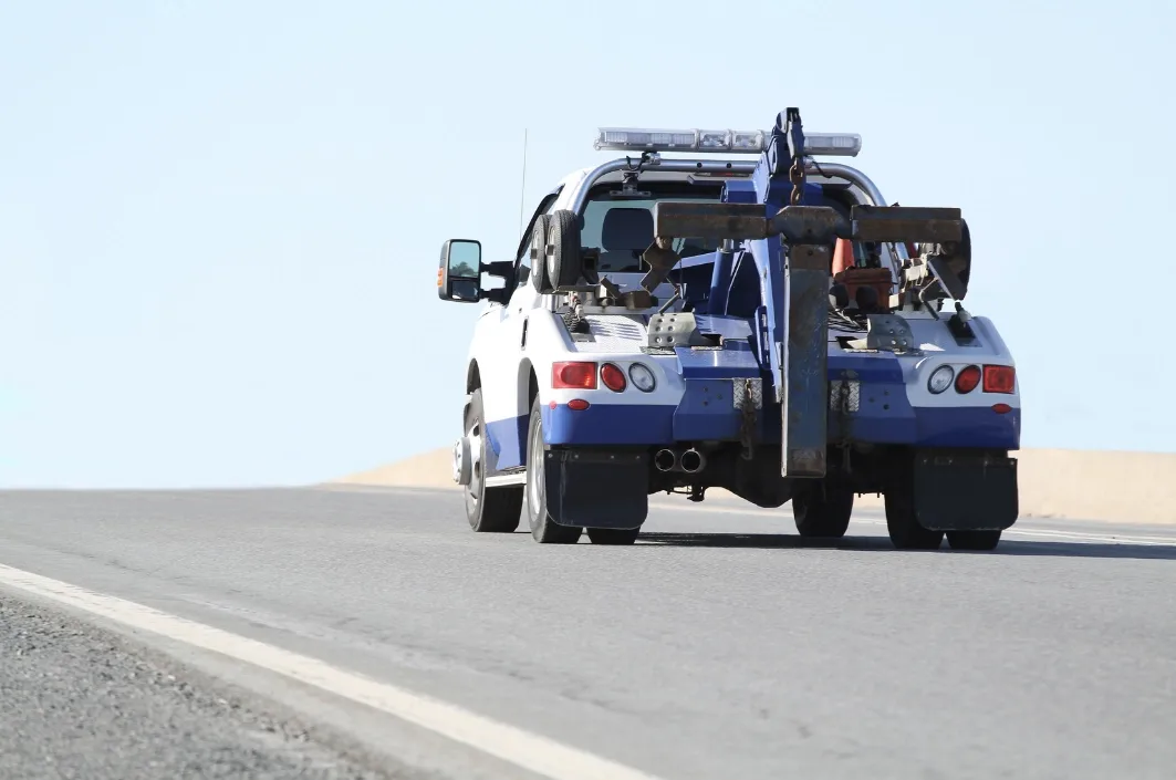 Winnipeg wrecker tow truck on the roadside